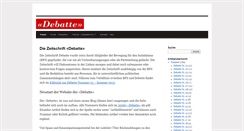 Desktop Screenshot of debatte.ch